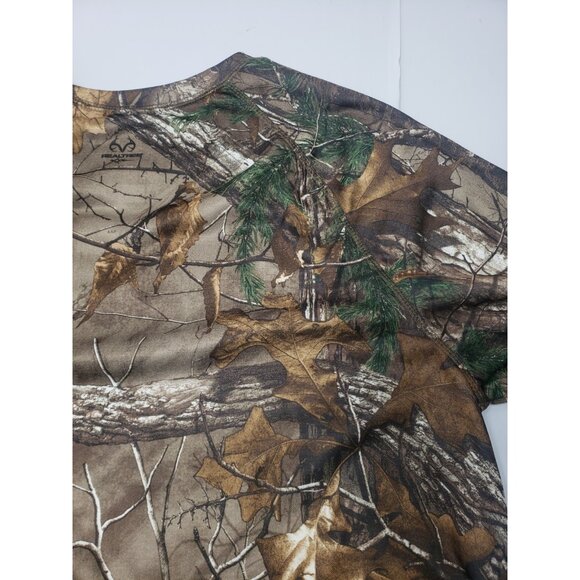 Realtree Camo Shirt Men's Long Sleeve Pullover Hunting Outdoor Shirt Size XL - Picture 14 of 16
